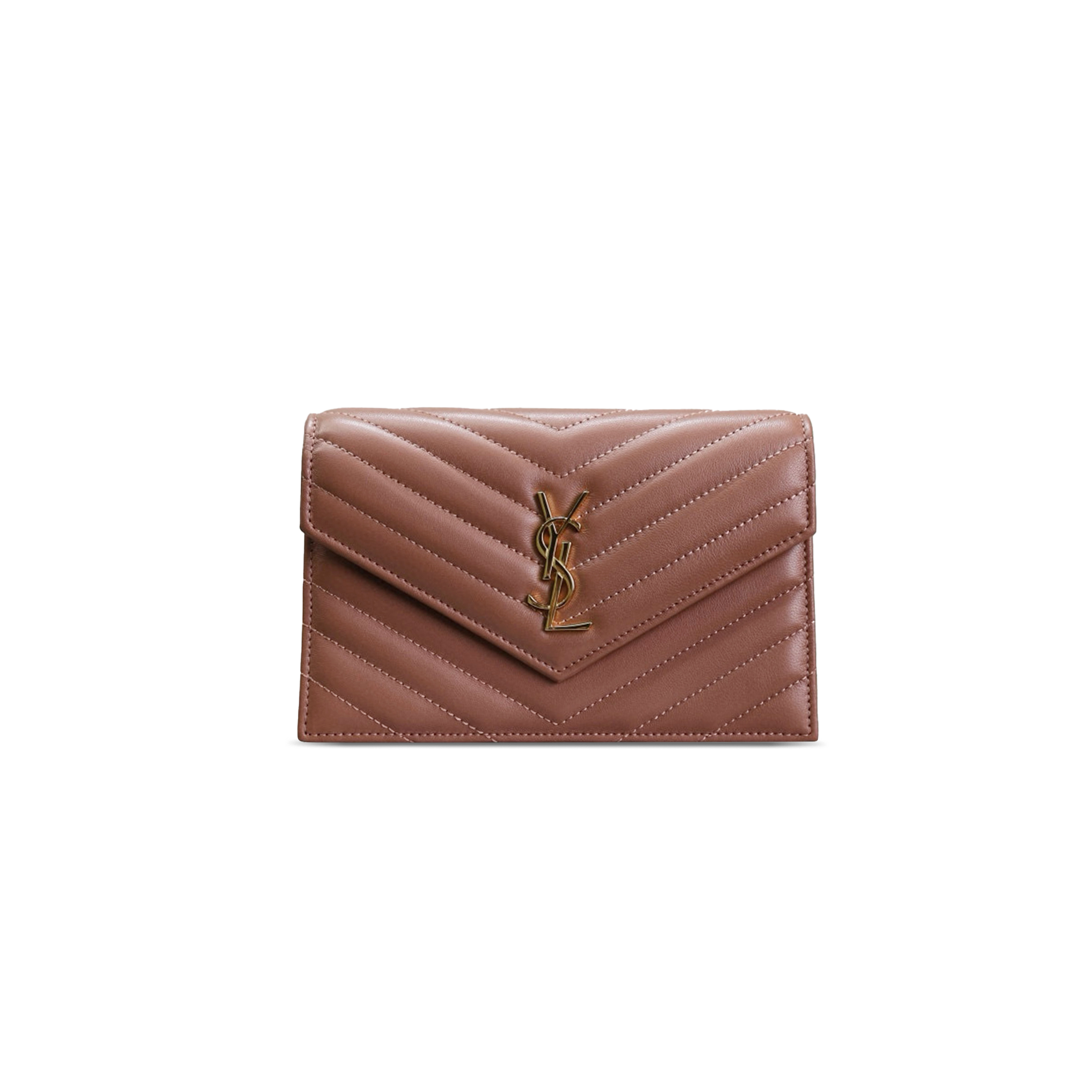 Y*S*L CASSANDRE ENVELOPE CHAIN WALLET IN LAMBSKIN 393953 (19*11.5*4cm)
